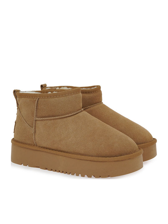 Seven Suede Γυναικεία Μποτάκια