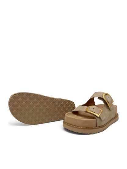 RAGAZZA δερμάτινα σανδάλια FLATFORMS 01253