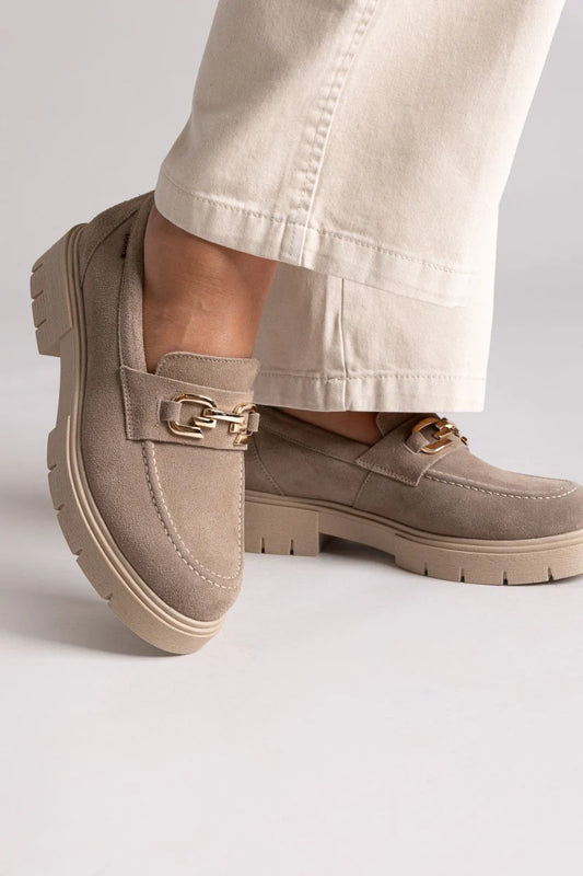 Ragazza Suede δερμάτινα loafers  0190