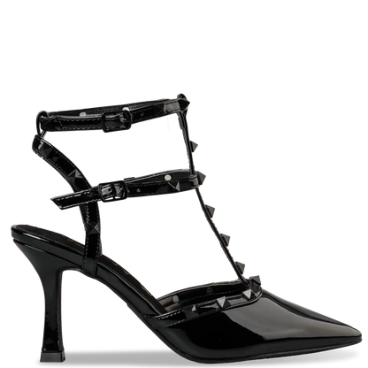 STUDDED STILETTO PUMPS