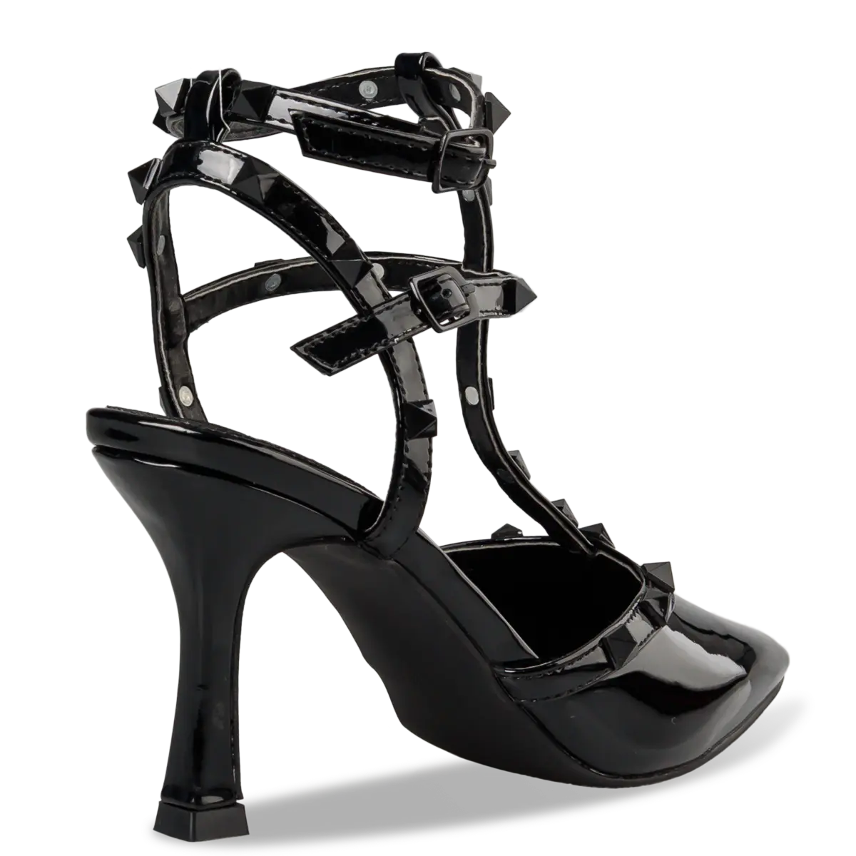 STUDDED STILETTO PUMPS