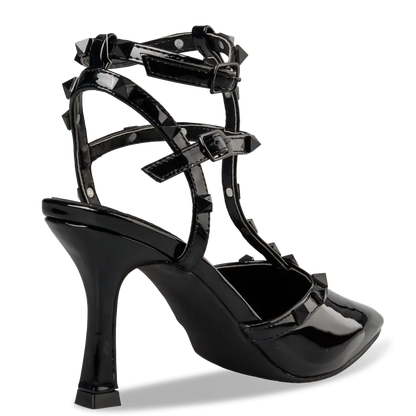 STUDDED STILETTO PUMPS