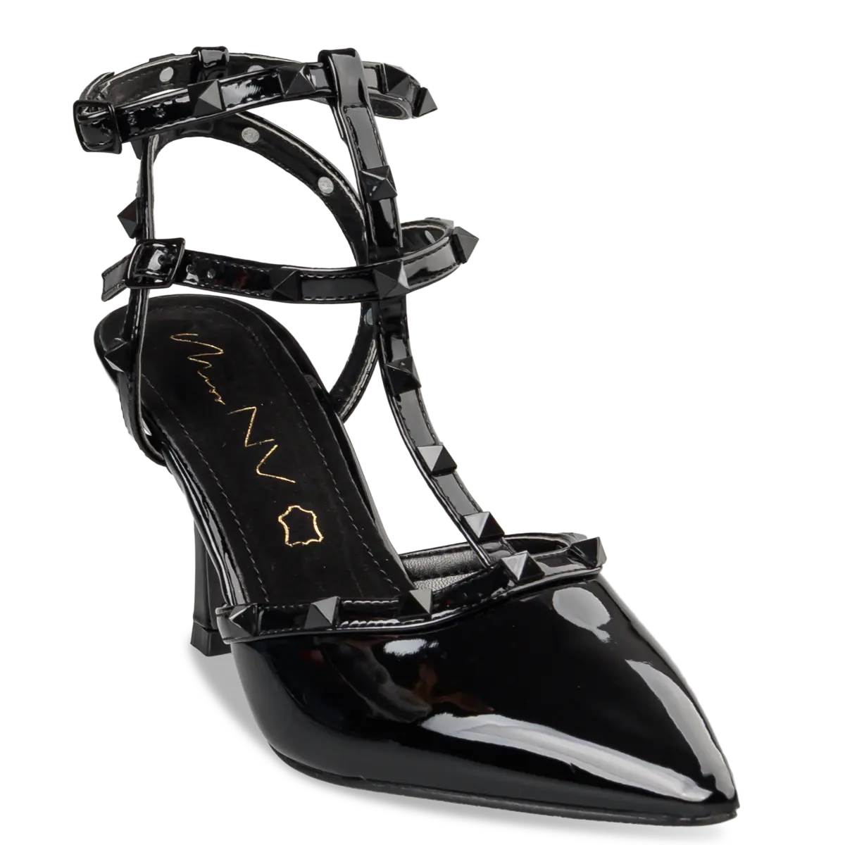 STUDDED STILETTO PUMPS